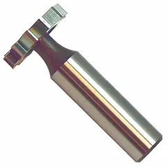Cobalt keyseat milling cutter with straight tooth design, 5/8" diameter, 3/16" thickness, and 10 teeth. Meets ANSI #605 standard. Used for milling keyways and slots in shafts and hubs for power transmission assemblies.