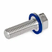 Hygienic Hex Head Screws: Stainless Steel, Fully Threaded, M5, 10 mm Fastener Lg, Grade 316L (MPN 1581-M5-10-PL-H)