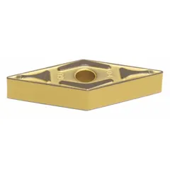 Diamond indexable turning insert with VNMG geometry, designed for precision turning operations on ferrous and non-ferrous materials. Suitable for use in CNC lathe applications across general machining tasks.