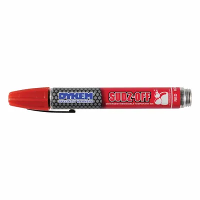 DYKEM Ink Industrial Marker: Remover Removable, 1.3 mm Tip Wd, Bullet Tip Shape - Detergent-Removable Ink Markers