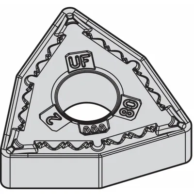 WIDIA Turning Insert: WNMG433UF - Trigon (W) Indexable Turning Inserts