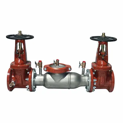 Watts Double Check Valve Assembly: 774, 2 1/2 in Pipe Size, Flange x Flange, 37 in Overall Lg - Watts Double Check Backflow Preventers