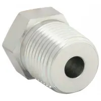 Hydraulic Hose Adapter: 1/2 in x 1/8 in Fitting Size, Male x Female, NPTF x NPTF, Rigid, Straight (MPN 2081-8-2S)