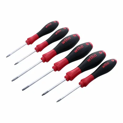WIHA Screwdriver Set: 1-10 Pieces, 6 Pieces, Torx Plus Tip, IP10/IP15/IP6/IP7/IP8/IP9 Tip Size - General Purpose Screwdriver Sets
