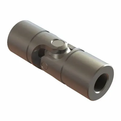 BELDEN Universal Joint: Stainless Steel, 1125, Round, 9/16 in Bore Dia, 3 1/2 in Overall Lg - Corrosion Resistant Universal Joints for Round Shafts