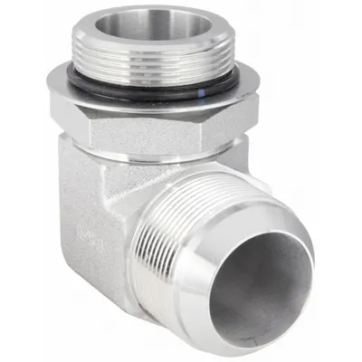 AEROQUIP 2062-24-24S ORB-to-JIC Steel Hydraulic Hose Adapter - ORB-to-JIC Steel Hydraulic Hose Adapters