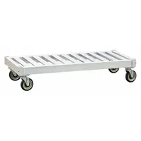 NEW AGE INDUSTRIAL Mobile Base: 60 in x 24 in x 9 3/8 in, 800 lb Load Capacity, Plate Caster (MPN 50312)