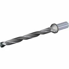 Modular drill bit designed for general drilling applications. Features an indexable cutting head for efficient material removal. Suitable for use in machining operations where interchangeable cutting edges are required.