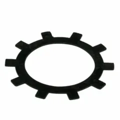 Retaining ring designed to secure components on shafts or in housings, preventing axial movement. Compatible with Dayton equipment and cross-referenced with model 4KHJ7. Commonly used in industrial machinery and power transmission systems.