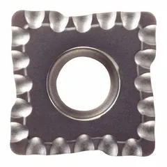 Carbide indexable insert for drilling operations in machining. Designed for use in industrial metalworking to create holes in materials such as steel and cast iron. Geometry optimized for chip control and tool life.