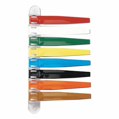 OEM Room Status Signaling Flag: 8 Flags - Primary-Colored Exam Room Flags