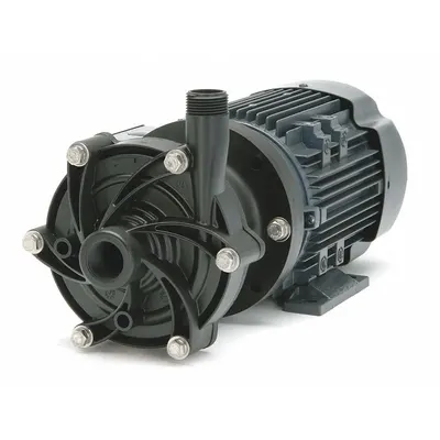 FINISH THOMPSON Magnetic Drive Pump: PVDF, 1/2 hp Horsepower, Single Phase, PVDF - Magnetic-Drive Straight Centrifugal Pumps