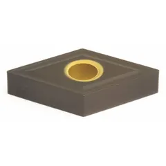 Diamond indexable turning insert for precision machining of non-ferrous materials, composites, and abrasive alloys. Used in turning, facing, and boring operations. Referenced as DNMG432EGZ and DNMG150408N-GZ.