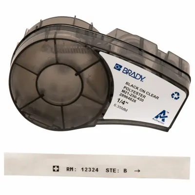 BRADY M21-250-430 Thermal Transfer Continuous Label Roll Cartridge - Brady Thermal Transfer Continuous Label Roll Cartridges