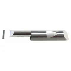 Right-hand boring bar with a 3/8 in shank diameter and AlTiN coating. Center-to-cutting-tip offset of 0.1325 in. Used for precision internal boring operations in metalworking, such as enlarging or finishing holes to tight tolerances.