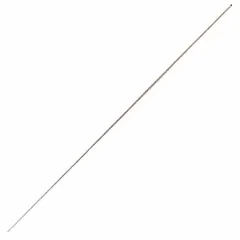 Class X No-Go (Minus) pin gauge with 0.0067 inch diameter and 2 inch length. Made of uncoated steel with a tolerance of 0.00004 inches. Used for go/no-go inspection to verify that hole minimum diameter does not exceed specified limit. Includes Certificate of Accuracy with NIST Traceability.