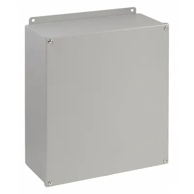 WIEGMANN Enclosure: Steel, 16 in x 14 in x 6 in, NEMA 12/13, Solid Cover - Steel Dust-Tight Enclosures