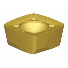 Square (S) indexable milling insert for general-purpose face and shoulder milling. Suitable for medium machining on steel, stainless steel, and cast iron. Manufacturer part number 6595820.
