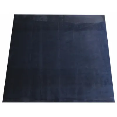 GARLOCK SAFETY SYSTEMS Rubber Mat: 24 in x 1/4 in, Temporary, Base Pad, 155159, Black - Bases for Guardrails