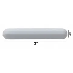 This octagonal stir bar is made of Alnico for strong magnetic coupling and is autoclavable for sterile applications. It measures 76.2 mm in overall length and 12.7 mm in diameter, with a white finish. Suitable for mixing liquids in laboratory beakers or flasks.
