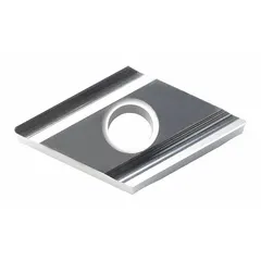 This diamond indexable turning insert is designed for precision machining of non-ferrous materials such as aluminum alloys and plastics. It is suitable for turning, boring, and facing operations, delivering high surface finish and extended tool life.