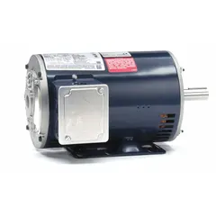 Open Drip Proof (ODP) enclosure, 1 1/2 hp, 1,755 RPM, 230/460V AC, 4.4/2.2 A full load current. Suitable for pumps, fans, conveyors, and machine tools requiring a rigid base mount.