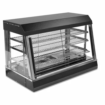 VOLLRATH HFM-36 Heated Display Case, Black, 1440W, 3 Shelves - Heated Display Cases