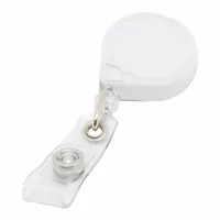 Badge Holder: Strap, Horizontal/Vertical, 3 in Overall Ht, 1 1/2 in Overall Wd, 1/2 in Overall Dp (MPN 0066-005)