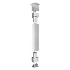 A keyed removable mullion for commercial paired doors, allowing key-operated removal of the center vertical bar to enable full-width passage. Suitable for facilities requiring flexible access control and periodic wide openings.