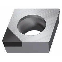 Diamond indexable turning insert with CCGW geometry and FSR chipbreaker. Designed for precision turning, facing, and profiling of non-ferrous materials, composites, and abrasive alloys. Available as CCGW2(1.5)1FSR-9 or CCGW060204FSR-9.