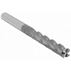 This carbide square end mill features a 3/4" diameter, 6" length of cut, and 9" overall length. It has 4 flutes and an AlTiN coating for heat and wear resistance. Suitable for general-purpose milling of metals and composites in industrial manufacturing and maintenance operations.