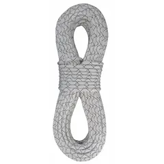 Static kernmantle rope with 11/32 in diameter, constructed of polyester. Rated working load limit of 445 lb. Suitable for rigging and climbing applications where low stretch and high strength are required.