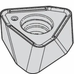 Trigon (W) indexable milling insert with three cutting edges for cost-effective machining. Suitable for general-purpose milling operations in steel, stainless steel, and cast iron. Manufacturer part number 5520248.