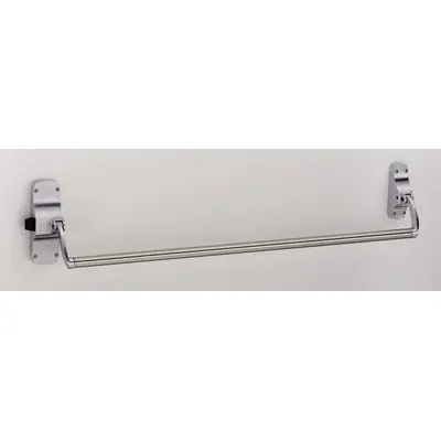 VON DUPRIN 88EO US26D Rim Exit Device, Chrome, Crossbar Style - Rim Push Bars