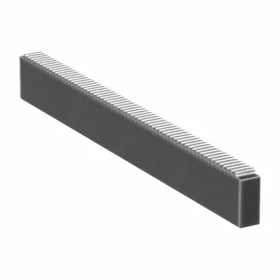 KHK GEARS Gear Rack: Rectangular, Module m 0.5, 100 mm Lg. - Rectangular & Square Metric Gear Racks