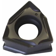 Triangle (T) indexable milling insert for face and shoulder milling on steel, stainless steel, and cast iron. Features precision-ground geometry and ACP200 grade coating for chip control and wear resistance in medium to heavy roughing operations.