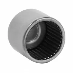 Inch-system drawn-cup needle roller bearing with one row and full complement design. Bore 1 1/4 in, OD 1 5/8 in, open type. Industry number 20161. Used in gearboxes, pumps, and automotive transmissions where high radial load capacity in compact radial space is required.