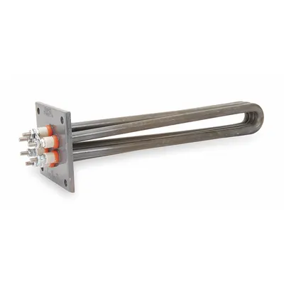 TEMPCO Nonpressure Rated Flanged Heater: 1 Phase, 240V AC, 1,500 W Watt - Flange-Mount Immersion Heaters