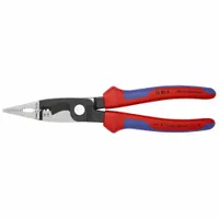 Crimper: 14 AWG to 14 AWG, 7 7/8 in Overall Lg, Crimp/Cut/Debut/Loop, Deluxe Cushion Grip, 6 - 8 in (MPN 13 82 8)