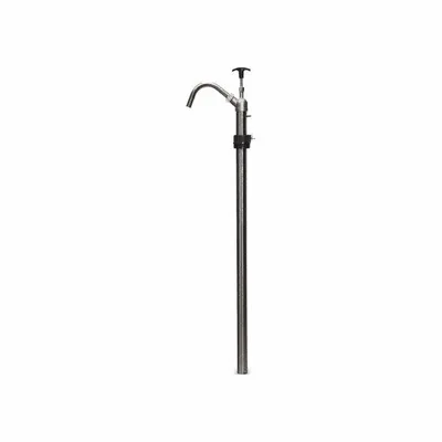 ACTION PUMP Hand Pump: Piston Action, Pump with Spout, Steel Housing, 22 oz per stroke - Down-Stroke Drum Pumps