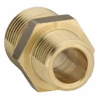 LEGRIS Metal Pipe Straight: Straight, 1/2 in x 3/8 in, Male BSPT Threaded x Male BSPT Threaded (MPN 0121 21 17)