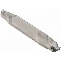 This double-end carbide ball end mill has a mill diameter of 11/64", length of cut of 5/16", and overall length of 2". With 2 flutes, it is suited for contouring, slotting, and profiling operations in non-ferrous materials and steels.