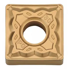 Square (S) indexable turning insert for general turning, facing, and profiling operations on metal workpieces. Suitable for medium to heavy machining applications. Manufacturer part number: SNMG433PQ CA515 (also referenced as SNMG120412PQ).
