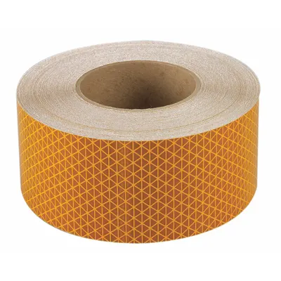 ORALITE Reflective Strip, Yellow, 3 in x 50 yd, Acrylic Adhesive, MPN 22669 - Vehicle Reflective Tapes