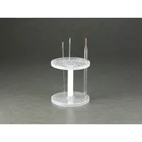 Tube Rack: 5 1/2 in Overall Wd, 2 1/2 in Overall Ht, 7 in Overall Lg, Polypropylene, White, Benchtop (MPN F18955-0000)