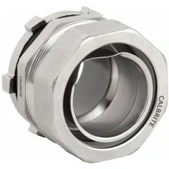 Straight liquid-tight connector for terminating flexible metal conduit at a junction box or enclosure. Features a 1 in MNPT box connection and is constructed from 316 stainless steel with an insulated throat. Suitable for applications requiring a sealed, corrosion-resistant connection in damp or corrosive environments.