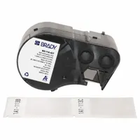 Wraparound Label: 2 1/2 in x 1 1/2 in, Vinyl, White (Matte), For 6 AWG to 0 AWG Wire Gauge (MPN M5-116-427)