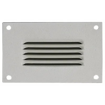 RITTAL Louvered Vent Kit: Louver Plate Kit, Carbon Steel, 4.33 in Overall Ht - Louver Plate Kits