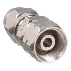 Connector-type paint spray gun part providing hose connection. Compatible with BINKS models 71-10000, 71-280, 71-3380, 71-3383, 71-3384, and 71-3390. Used to attach fluid or air hose in industrial finishing systems.