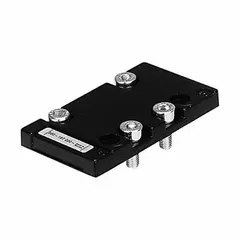 Blank plate for sealing unused ports or mounting positions on pneumatic valve manifolds. Operates from -1 bar to 16 bar and -4°F to 158°F. Prevents contamination and leakage in pneumatic systems.
